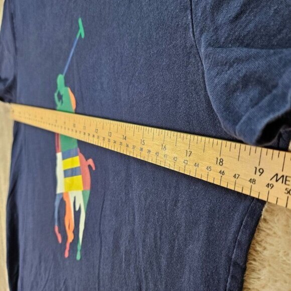 Polo Ralph Lauren 26/1 JERSEY-SSL-TSH Big Pony Logo Mens Size M Blue T-Shirt - Picture 4 of 11